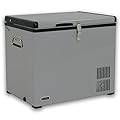 Whynter FM-45G 45 Quart Portable Refrigerator and Deep Freezer Chest, AC 110V/ DC 12V, Real Chest Freezer for Car, Home, Camping, and RV with -8°F to 50°F Temperature Range, Gray