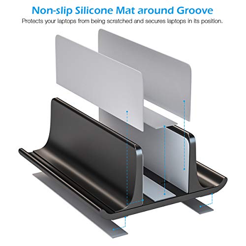 Soporte Vertical Ajustable para Laptop HONKID de Aluminio miniatura 3