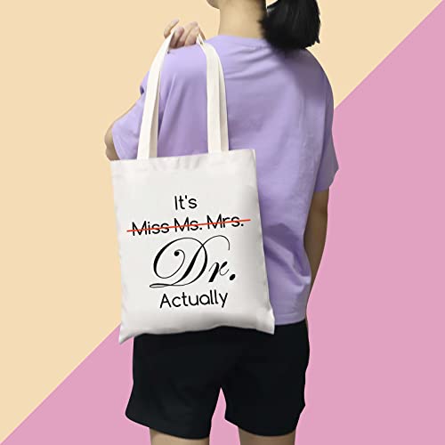 BDPWSS PHD Graduation Gift PHD Candidate Survivor Gift Doctorate Degree Gift It's Miss Mrs Ms Dr Actually Tote Bag miniatura 2