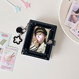 Rangement photo compact : le mini album photo dispose de 40 pochettes conçues pour contenir des cartes photo de 7,6 x 5,1 cm, parfait pour organiser et afficher vos cartes photo Kpop préférées et photos Polaroid