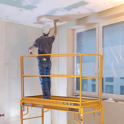 image for MetalTech 6 Foot Safety Guardrail, Baker Style Metal Guardrails Access