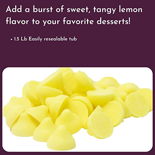 WinCrest Lemon Drop Baking Chips - 1.5 Lb Tub - Thumbnail 3