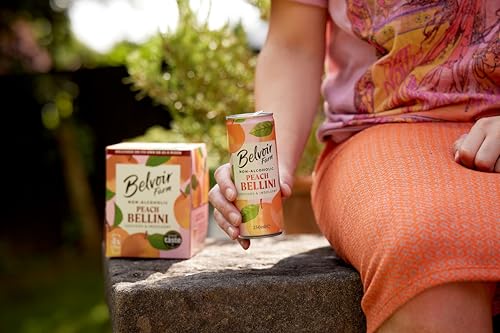 Belvoir Farm - Non-Alcoholic Passionfruit Martini, Exotic and Vibrant, 100% Natural Tropical Fruit Juices, Crafted with Nature, Gluten Free, Suitable for Vegetarians & Vegans 4x250ml