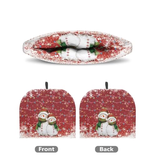 Image of Christmas Tea Cozy Snowman Print Creative Insulated Tea Cosy Extra Thick Home Kitchen Decoration Creative Gifts Dust Teapot Cover Kitchen Accessories for Festival