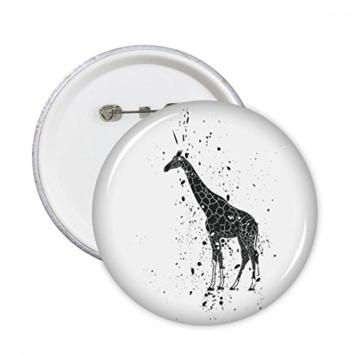 Badge rond girafe pour réparer ou décorer vos vêtements usés facilement avec style mexicain