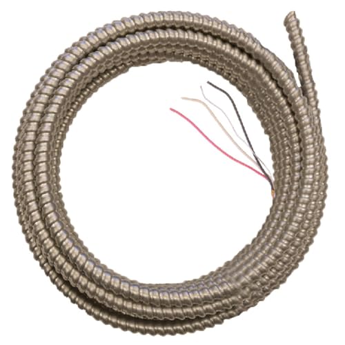Câble blindé 14-3 Solid CU Armorlite Southwire métallique robuste pour gaines techniques