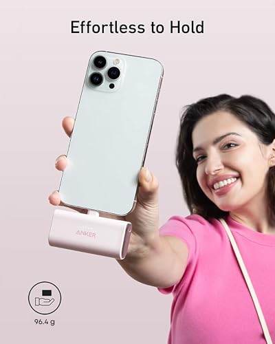 Anker Powerbank 5.000 mAh, 621 mini-powerbank, batterij voor kleine draagbare mobiele telefoons, MFI-gecertificeerde bliksemoplader 12 W, compatibel met iPhone 14/14 Pro/14 Plus/14 Pro Max, iPhone 13- en 12-serie - Afbeelding 5