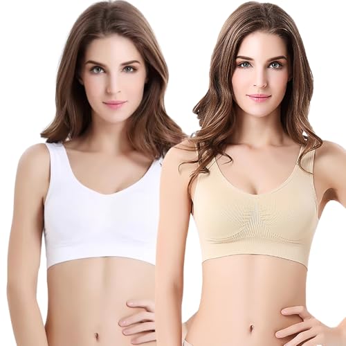 Image of Fashiol Women's Padded Sports Bra Criss Cross Racerback Sports Bra Stretchable Everyday Bras for Workout /Gym & Exercises