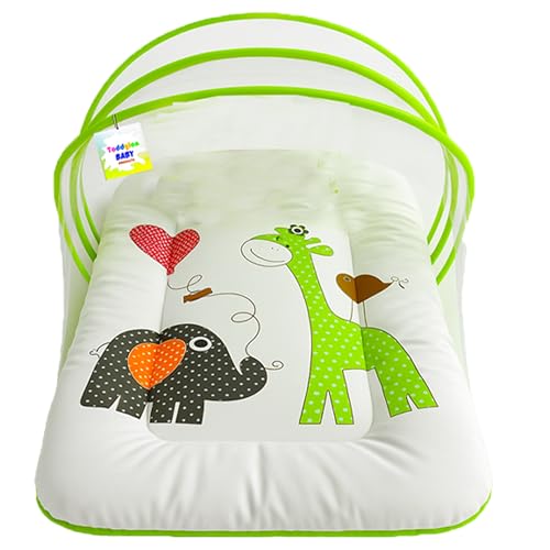 Image of Toddylon Baby Bedding New Born Baby Bed | Mosquito Net | Mattress | Insect Protection Net | Infants | Mosquito Safety Net | Baby Beds | Baby Boys Girls (0-6 Months)