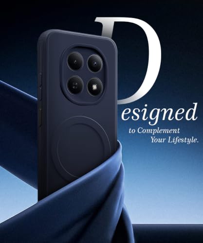 Image of WOW IMAGINE Back Case Cover for Mi Redmi Note 15 5G 2025 | Poco M8 5G | Soft Matte Silicone Case| Slim Fit & Shockproof | Camera Protection Bumper Cover (Blue)