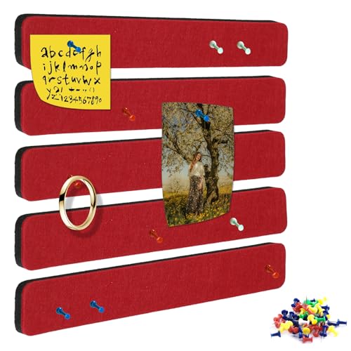 Bulletin Board Cork Board Cork Boards for Walls Cork Board for Office Pin Board Bulletin Boards for Walls (red)
