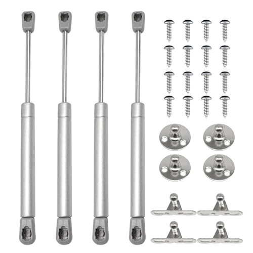 4 pièces Verins à Gaz 40N pour Meubles, Verins Hydraulique Amortisseurs, pour Levage de Porte Armoire Meuble Cuisine Placard Penderie à Chambre Amortisseur...