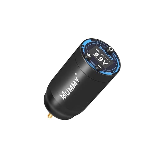Mummy Fuente de alimentación del tatuaje del paquete de la batería del tatuaje con pantalla LED digital 2200mAh capacidad RCA conector para máquina