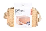 Kikkerland Wicker Lunch Box, Brown