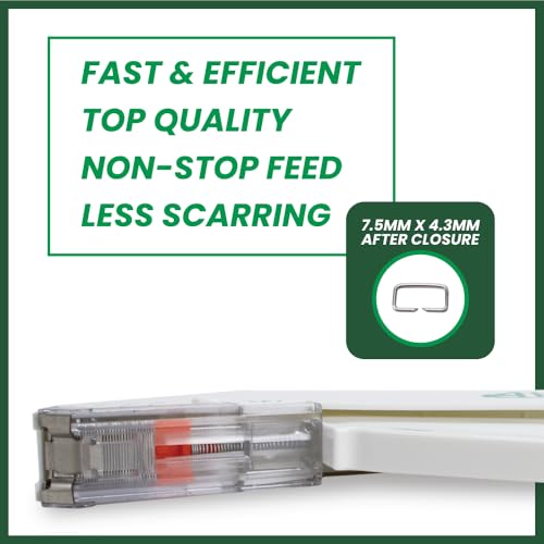 ahs sterile skin stapler 35 wide preloaded staples vet and medical first aid use