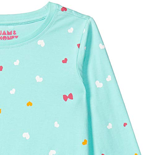 Image of Amazon Brand - Symbol Girls Girls Night Dress | 100% Cotton T-Shirt & Pyjama Set | Age 2-14 Years