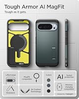 Spigen Tough Armor(AI) MagFit für Google Pixel 10 Pro XL -Abyss Green – Ansicht 3