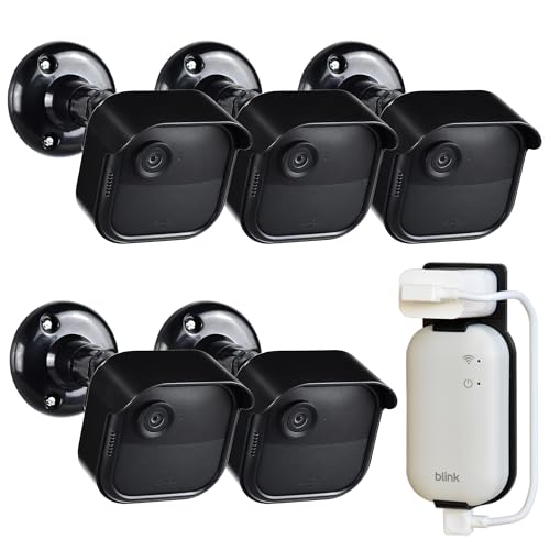 GoHonor All New Blink Outdoor 4/2K+ Camera Mounting Brackets,5 Pack Weatherproof Protective Housing...