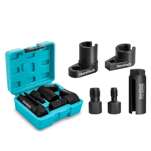 DURATECH 5PCS O2 Oxygen Sensor Socket Thread Chaser Set, 3/8