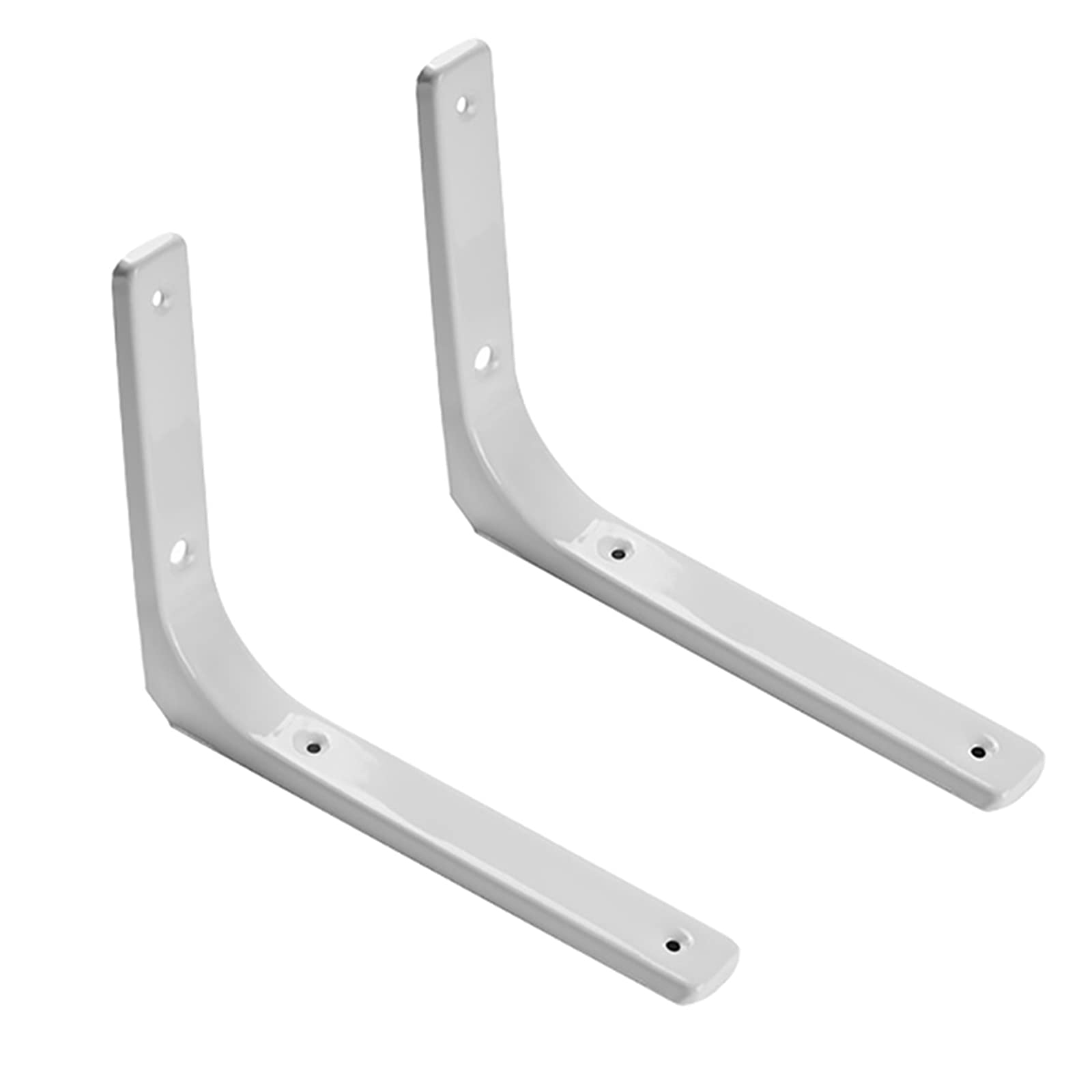Support mural en L noir 200 mm pour créer un bureau suspendu pliable