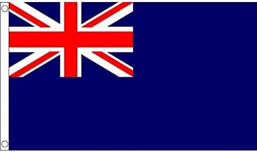 AZ FLAG, Blue Ensign Flag, 2x3 Ft- 100D Polyester British Ensigns Banner with Two Metal Grommets, Fade Resistant