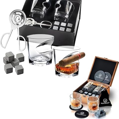 EMCOLLECTION Whiskey Glasses Gifts Set for Men Cover