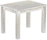 Hochwertiger Holztisch aus Pinienholz. Der Esszimmertisch 100x73 cm aus Massivholz ist die ideale Lösung für Ihren Wohnraum. Als stabiler Tisch überzeugt er mit angenehmer Maserung zum Wohlfühlen in Ihrem Esszimmer