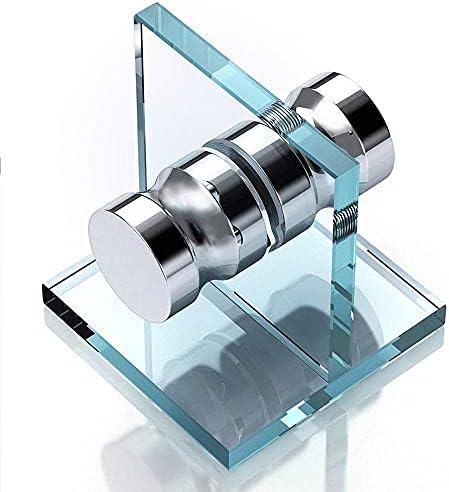 LYANG Aluminum Alloy Door Handle Single Glass Door Handle Bathroom Shower Cabinet Handle with Screws, Suitable for Most Glass Doors of Home or Office