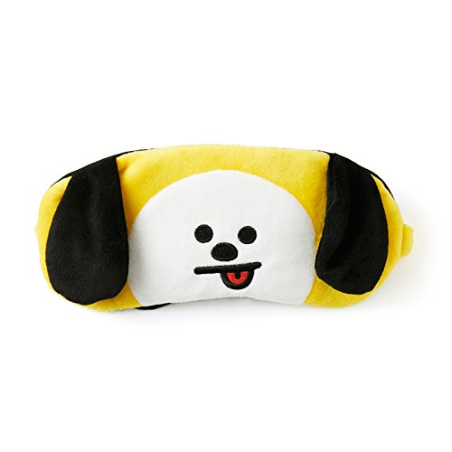 BT21 CHIMMY Character Cute Stuffed Animal Plush Sleep Mask Eye Covers for Sleeping, Yellow