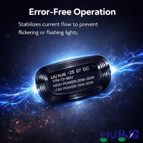 Image of LIU HJG High Bright LED H4 Headlight Bulb Waterproof & Dustproof 50W 12V DC Power Yellow White & Flashing Light Reflection High /Low Beam Universal fit for All Bikes & Cars Model (Pack of 1)