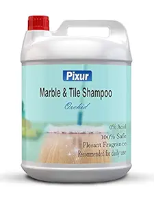 Pixur Marble & Tile Shampoo Orchid-5 L/Floor Cleaner/Thick Liquid / 0% Hcl Acid/Safe On All Type Floor/Eco Friendly/No Harmful Chemicals