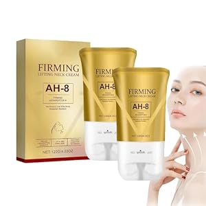 2 Pcs AH-8 Firming Neck Cream for Crepey Skin Body Care Comfort, Neck Firming Cream Contains Hexapeptide, Skin Tightening Lotion, Skin Repair