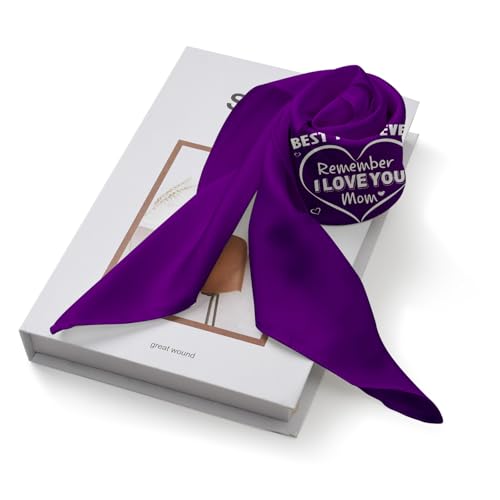 Silk Scarf for Women,Breathable Digital Printed Scarves 20.8" x 21.6" Neck Scarf Breathable for Mother Gift4