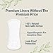 Veeda Ultra Thin Natural Cotton Breathable Daily Liners are Always Chlorine and Toxin Free, Hypoallergenic, 40 Count