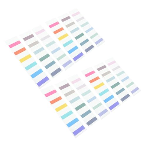 HAPINARY 180個 莫?迪カラフル付箋タブ 大判自己粘着式ページマーカー 読書補助用 学習 教師向け 集中力支援 軽量持ち運び便利