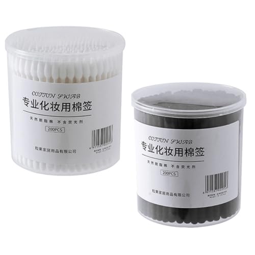 LIFKOME 2 Double Ended Cotton Swabs Makeup Applicators for Cosmetic Use Absorbent and Portable for Travel for Sanitary Cleaning and Personal Care