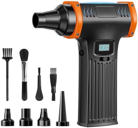 150000RPM Electric Air Duster: Continuously Variable Speed ​​Powerful Air Blower for Computers PC Cleaning - 8000mAh Portable Turbo Fan for Home Car Office - College Back to School Gifts