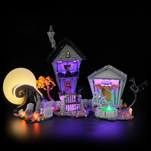 BRIKSMAX 2.0 Light Kit for Disney Tim Burton's The Nightmare Before Christmas - Innovative LED Lighting Compatible with Lego Ideas 21351