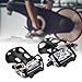 Menolana Exercise Bike Pedals with Toe Clip and Straps Anti Slip Portable 1/2 inch Spindle Indoor Cycling Pedal for Exercycle