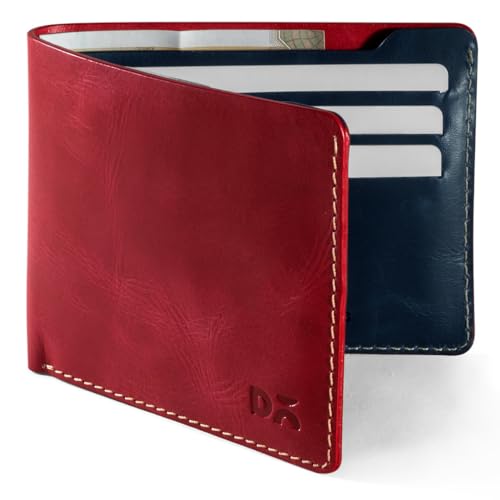Image of DailyObjects UrbanGentleman Leather Bifold Wallet for Men | Vegan Leather | Holds up to 8 Credit /Debit /ATM Cards | Slim & Easy to Fit | Handcrafted Money Purse