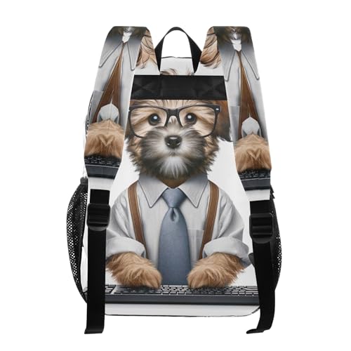 Kids Backpack for Girls Puppy Terrier Worker Dog Travel Clear Backpack Floral Approved See through Bag3