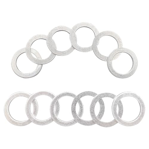 Image of 6 Rear Differential and 6 Automatic Transmission Plug Washers, Compatible with Honda Accord Acura Civic Ridgeline Odyssey CRV CR-V Pilot Fit Element, Replaces 90471-PX4-000 & 94109-20000
