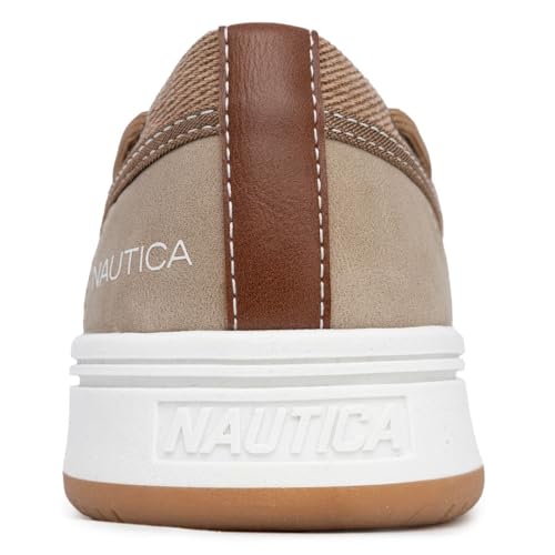 Image of Nautica Men's Casual Boat Shoes, Moc-Toe Loafers with Cushioned Insole, Deck Fashion Sneaker