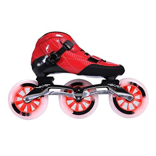 Fantastic Prices! Sljj Speed Roller Skates,3 X 110mm Wheel Racing Skates, Children's Adult Professio...