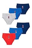 C&A Kinder Jungen Slip 6er Pack|Multipack Bedruckt|Melange/Meliert Baumwolle Spider-Man rot 98-104