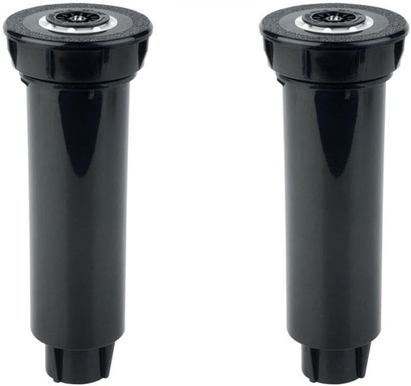 Cabilock 2pcs Garden Buried Sprinkler Water Sprinkler Garden Lawn System Water Head to Rotate Abs Engineering Plastics Black Buried