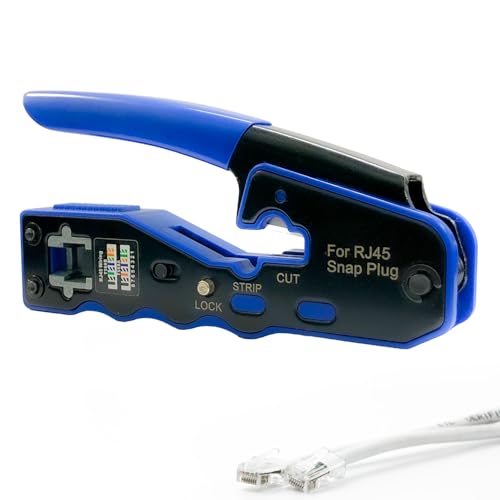 Thecom �����H�� �����߃y���` LAN �P�[�u�� ���� RJ45 CAT6A CAT6 CAT5E �Ή� �햌�J�b�g ���� �ȒP ����1�� �l�b�g �C���^�[�l�b�g