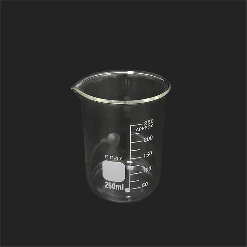 10 pezzi GG-17 Becher in vetro borosilicato, resistente alle alte temperature da 5-3000 ml, Attrezzatura laboratorio Vetreria Forniture scolastiche(250)