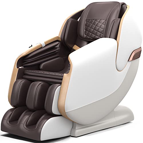 Real Relax Massage Chair Full Body, Zero Gravity SL Track Shiatsu Recliner with Shortcut Key, PS3100(Brown)