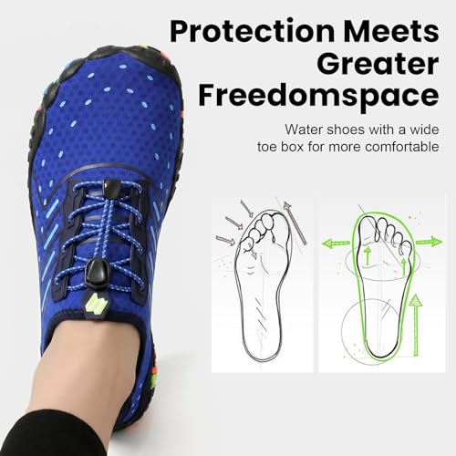 Image of Hike Barefoot Shoes Women Men Footwear, Wide Toe Box Water Shoes, Quick-Dry Zero Drop Comfortable & Non-Slip Pro Barefoot Beach Swim Minimalist Grounding Shoe for Walking Hiking